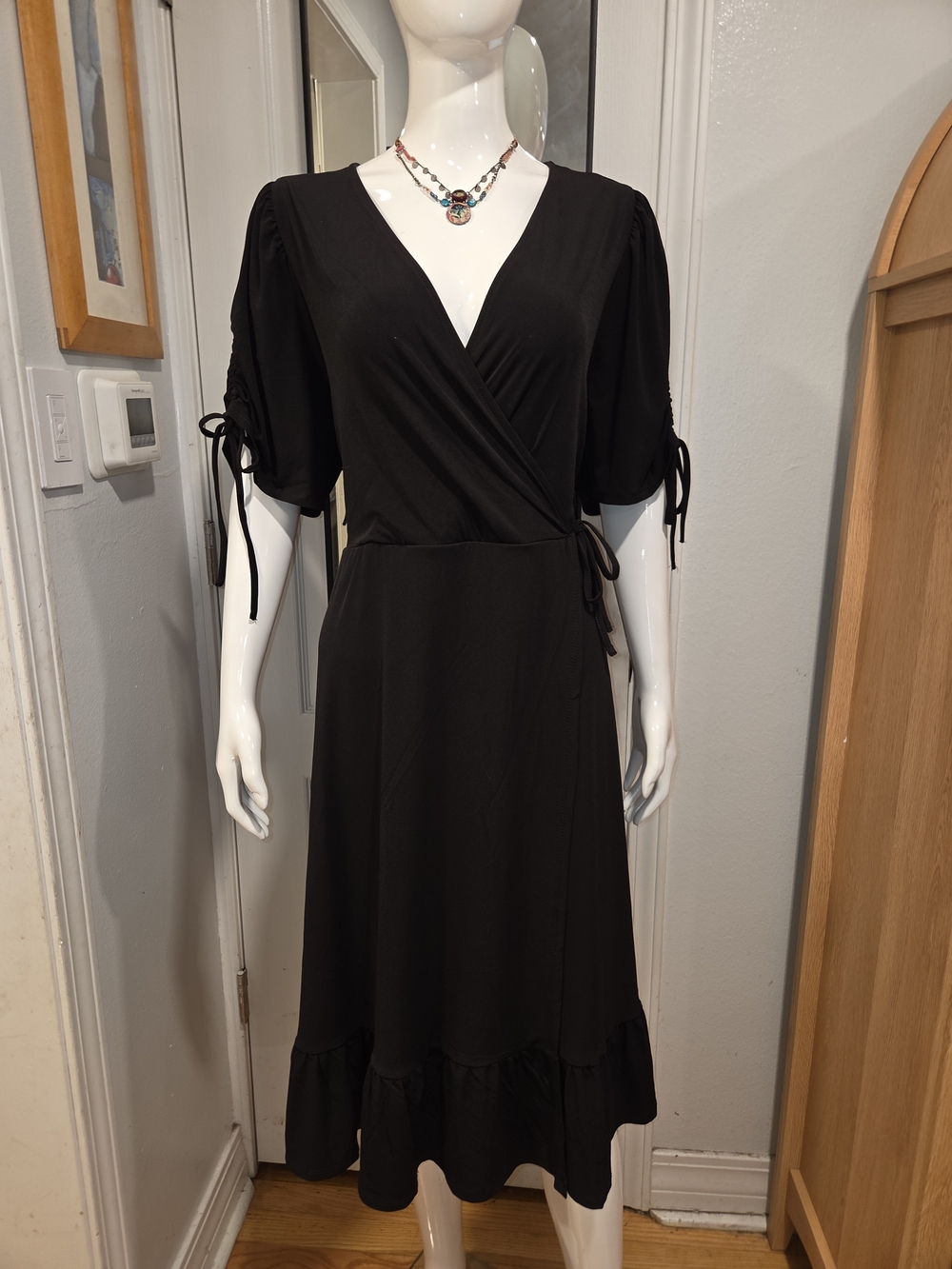 Torrid Elegant Black Midi Dress Sz 3X
